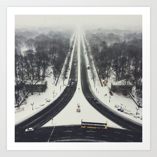 first we take manhatten than we take berlin II - winter Art Print