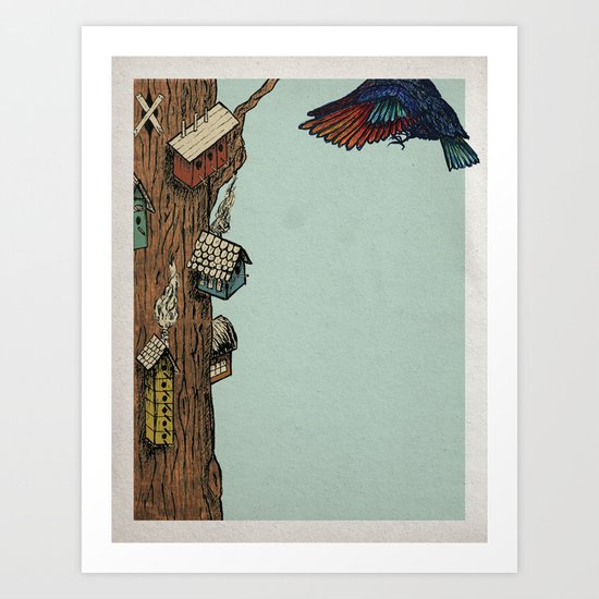 Bird House Art Print