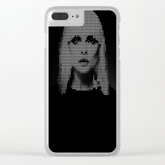 Heart of... (Black version) Clear iPhone Case