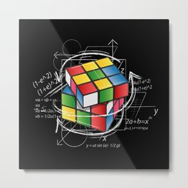 Nerd Geek Math Computer Science Funny Gift Idea Metal Print