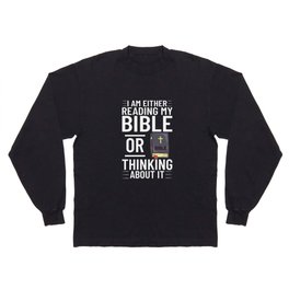 Jesus Bible Cross Nazareth Study Quotes Long Sleeve T-shirt