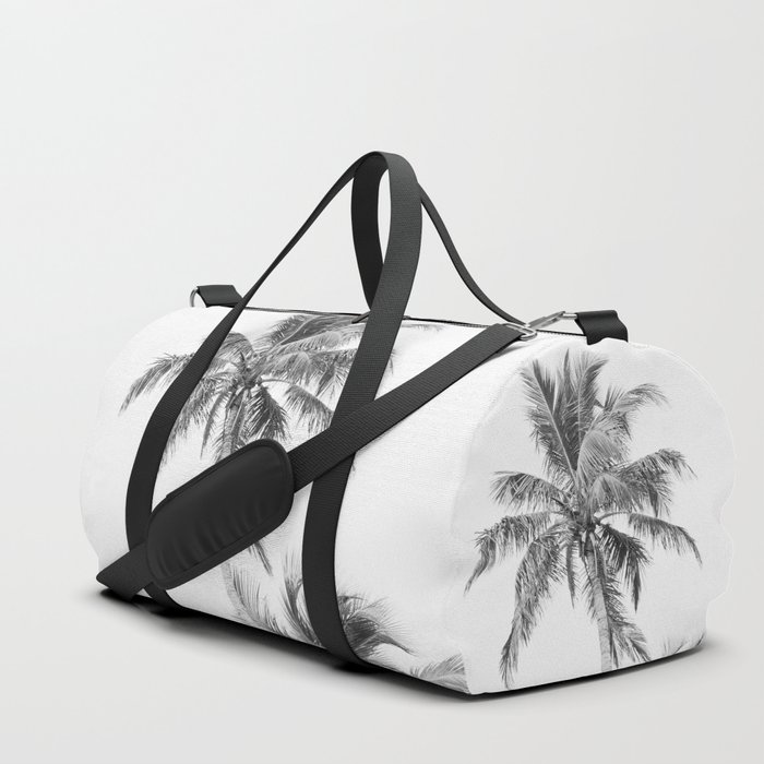 Floridian Palms Black & White #1 #tropical #wall #art #society6  Duffle Bag