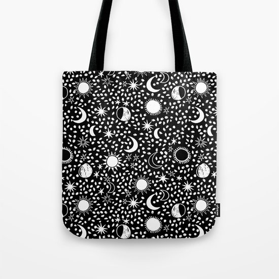 Sun, Moon, Stars by Andrea Lauren Tote Bag