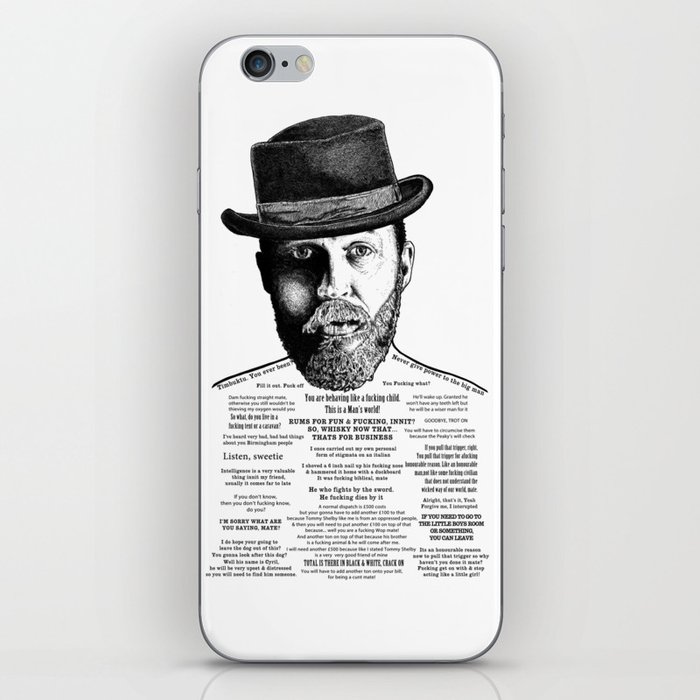 alfie solomons ink d series iphone skin by ohmyseeds