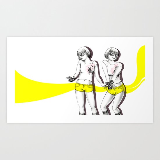 Twopose Art Print