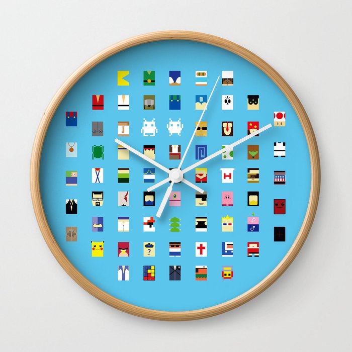 Minimalism beloved Videogame Characters Wall Clock