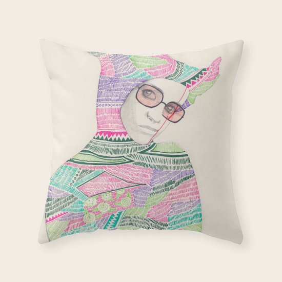 Abaya 02 Throw Pillow