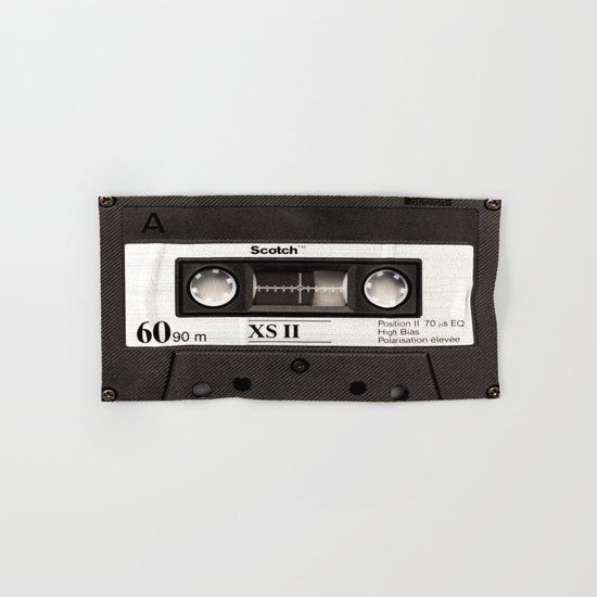Cassette Tape Hand & Bath Towel