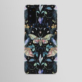 Crystals Moth Mushrooms Android Case