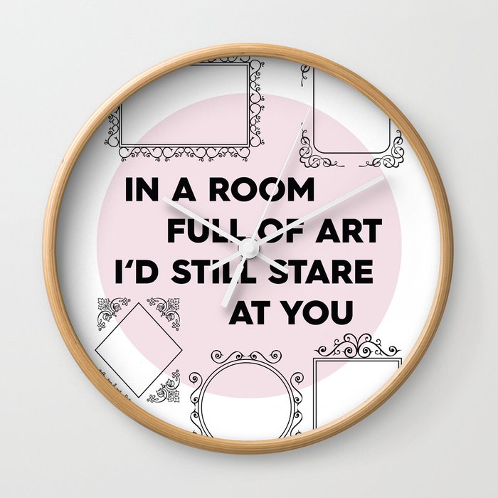 In A Room Full Of Art Wall Clock By Raeuberstochter