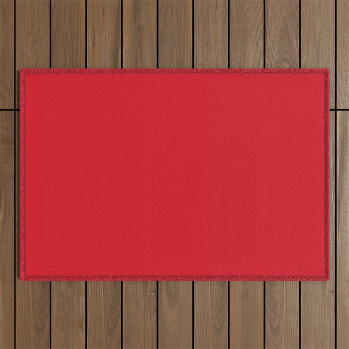 Philippine Red solid color modern abstract pattern  Outdoor Rug