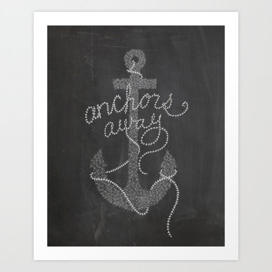 ANCHORS AWAY Art Print