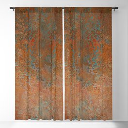 Vintage Rust Copper Blackout Curtain