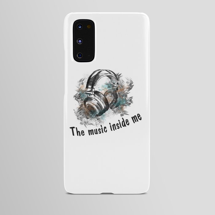 Headphones - The music inside me Android Case