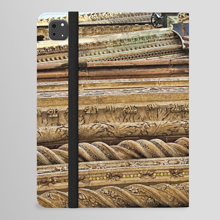 Orvieto Cathedral Ornamental Facade Detail Doorway iPad Folio Case