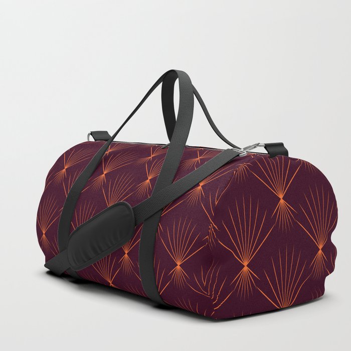 Elegant art deco geometric seamless pattern digital art.  Duffle Bag