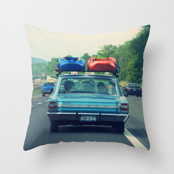 road trip  Throw Pillow