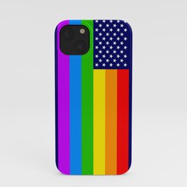 Gay USA Rainbow Flag - American LGBT Stars and Stripes iPhone Case