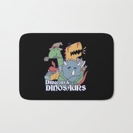 Dungeons and Dinosaurs RPG Role Play Bath Mat | Rpg, Dungeonsdinosaurs, Dungeonmaster, Fantasy, D20, Dnd, Unicorn, Tabletop, Graphicdesign, Games 