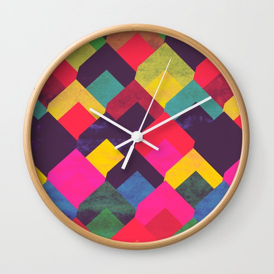colour + pattern 11 Wall Clock
