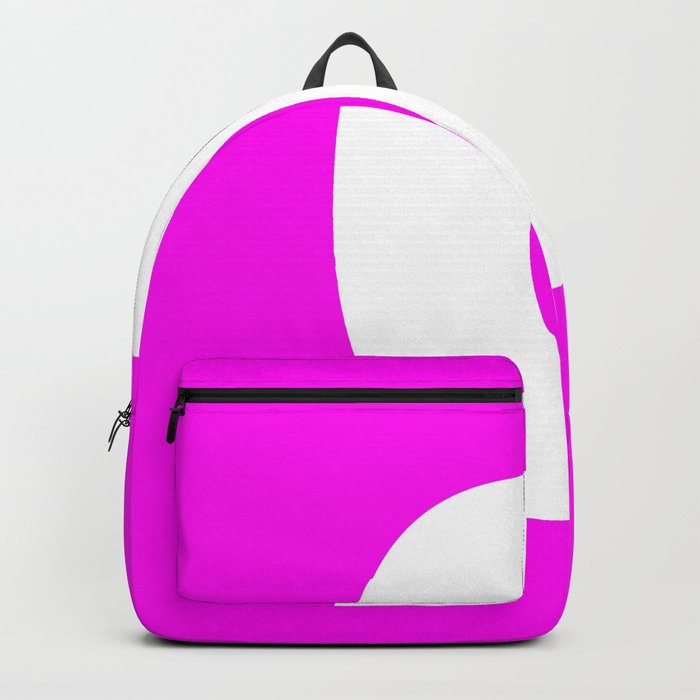 0 (White & Magenta Number) Backpack