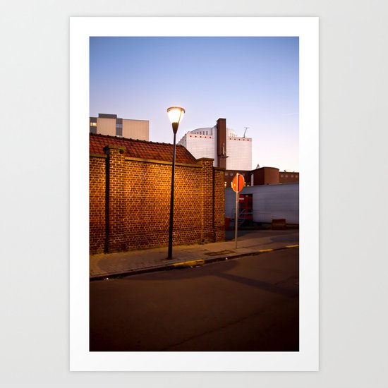 Urban Night Walk Art Print