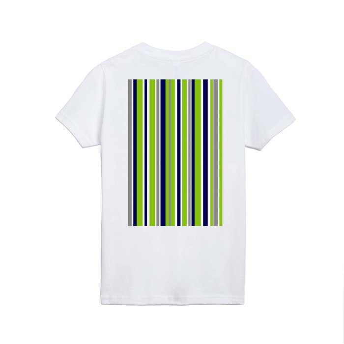 Navy blue and top lime green shirt