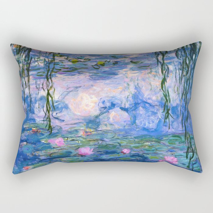 Claude Monet "Water Lilies(Nymphéas)" (9) 1916–19.jpg Rectangular Pillow