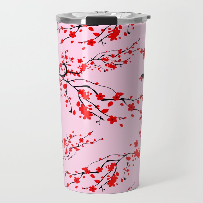 Sakura tree,cherry blossom pattern  Travel Mug