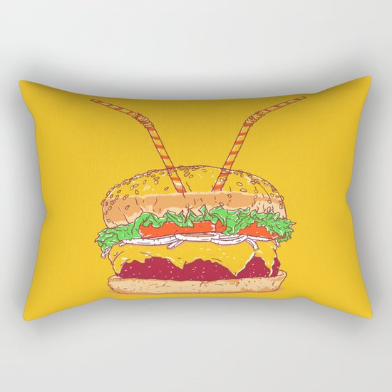 Burger for two Rectangular Pillow