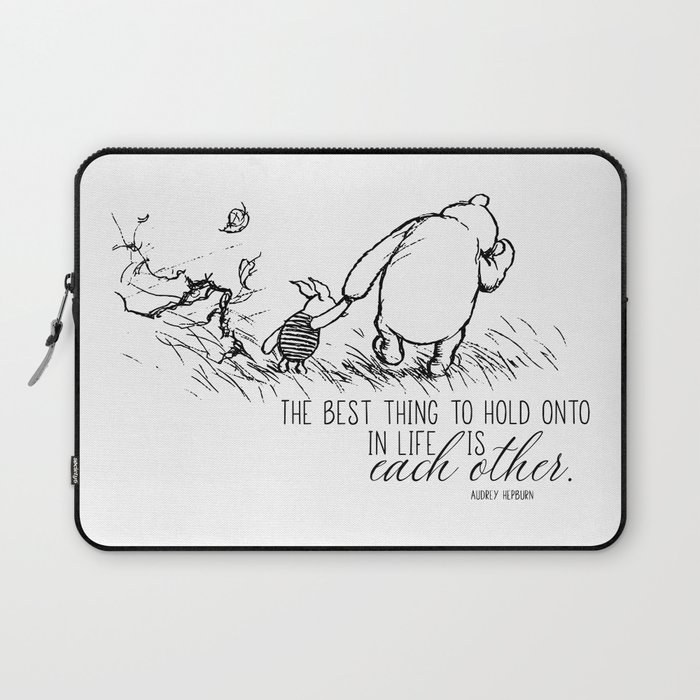 Pooh Blustery Day Hold On Laptop Sleeve