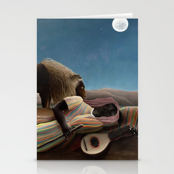 The Sleeping Gypsy, 1897 by Henri Rousseau Stationery Cards