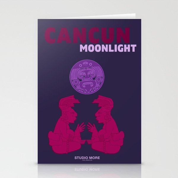 Cancun Moonlight Stationery Cards