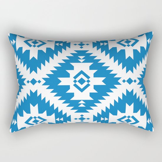 NavNa Blue Rectangular Pillow