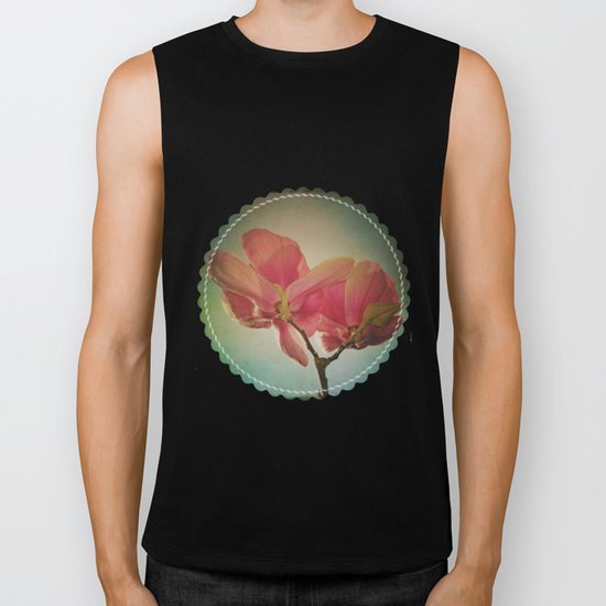 Vintage Spring Flowers Biker Tank