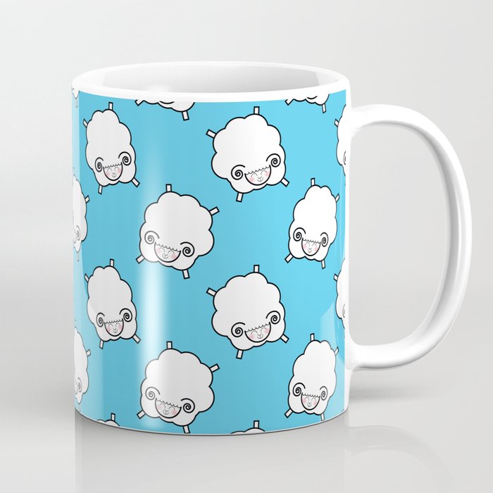 Little Sheep in Blue Coffee Mug