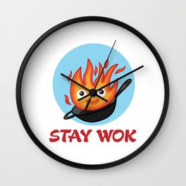 Stay Wok Wall Clock