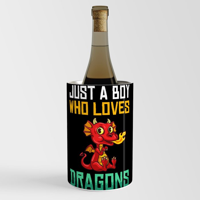 Dragon Head Funny Cute Fantasy Creature Wine Chiller