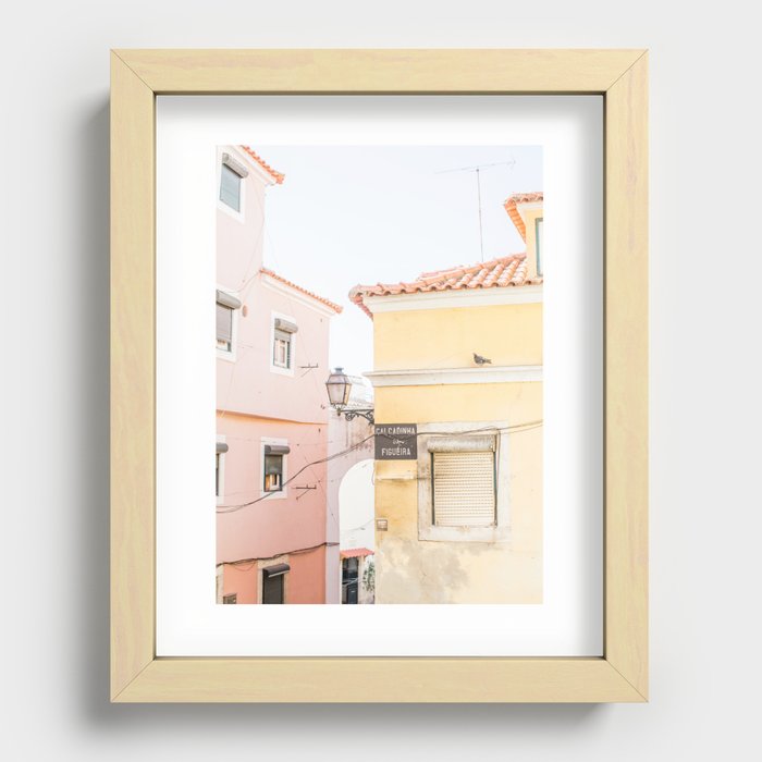 Lisbon Downtown Recessed Framed Print