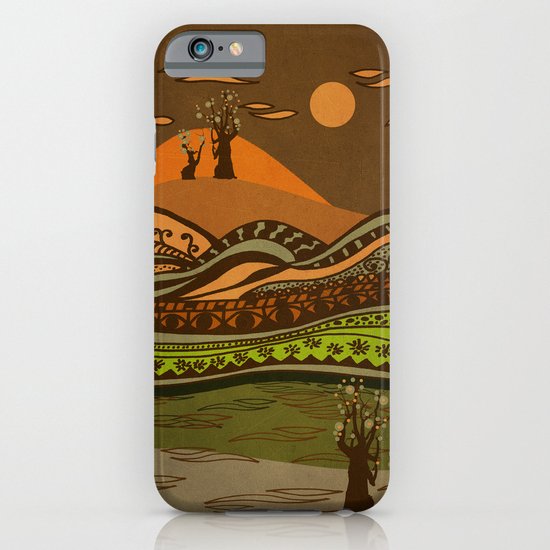 psychedelic mountains iPhone & iPod Case