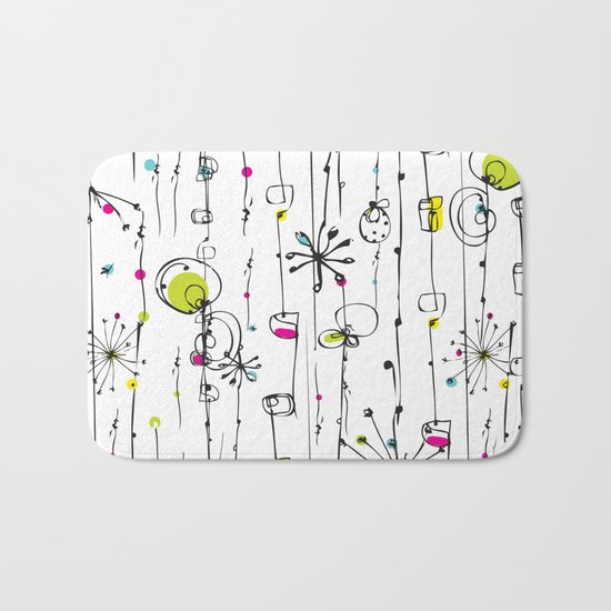 Quirky Icons Bath Mat