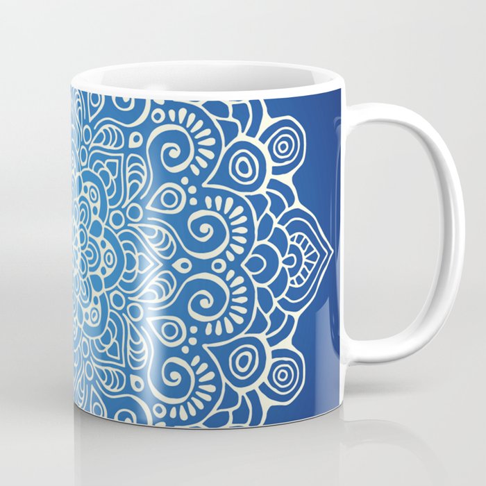Mandala dark blue Coffee Mug
