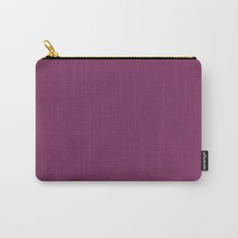 Dark Violet - Jam - Mulberry - Boysenberry Solid Color Parable to Pantone Glistening Grape 20-0113 Carry-All Pouch