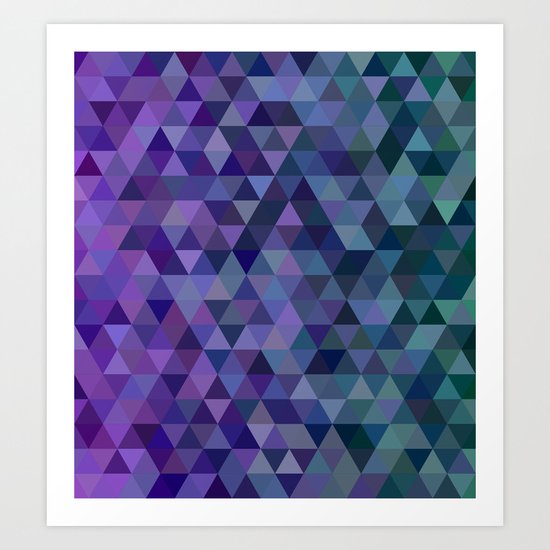 Triangle tiles Art Print