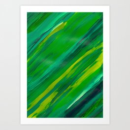 Incoming Waves of Green Art Print
