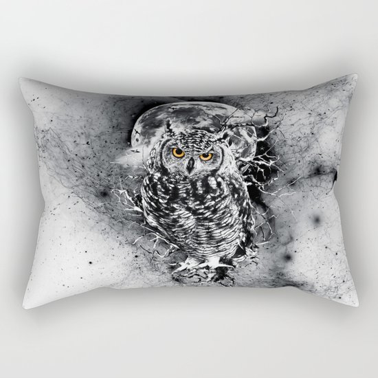 OWL BW Rectangular Pillow