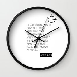 Zodiac Killer Wall Clock