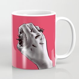 Painful Experiment With Stabbed Hand | Horror Art Coffee Mug