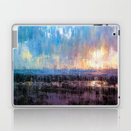Prismatic Daybreak Showers Abstract Drip Paint Landscape Laptop Skin