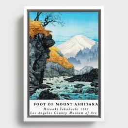 Foot of Mount Ashitaka By Hiroaki Takahashi Japanese Woodblock Painting Framed Canvas